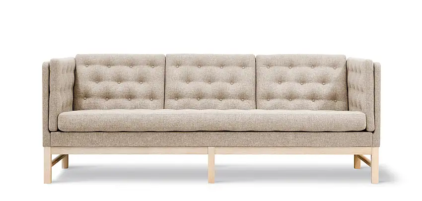 Fredericia - EJ315 Sofa 3-Sitzer, eiche geseift / hallingdal 200