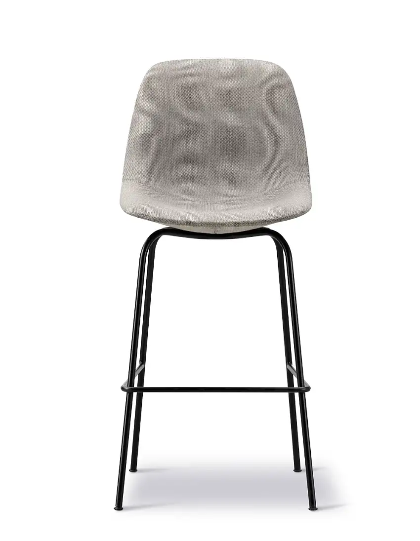 Fredericia - Eyes 4 Leg Barstool, höhe 75 cm, schwarz / re-wool 128