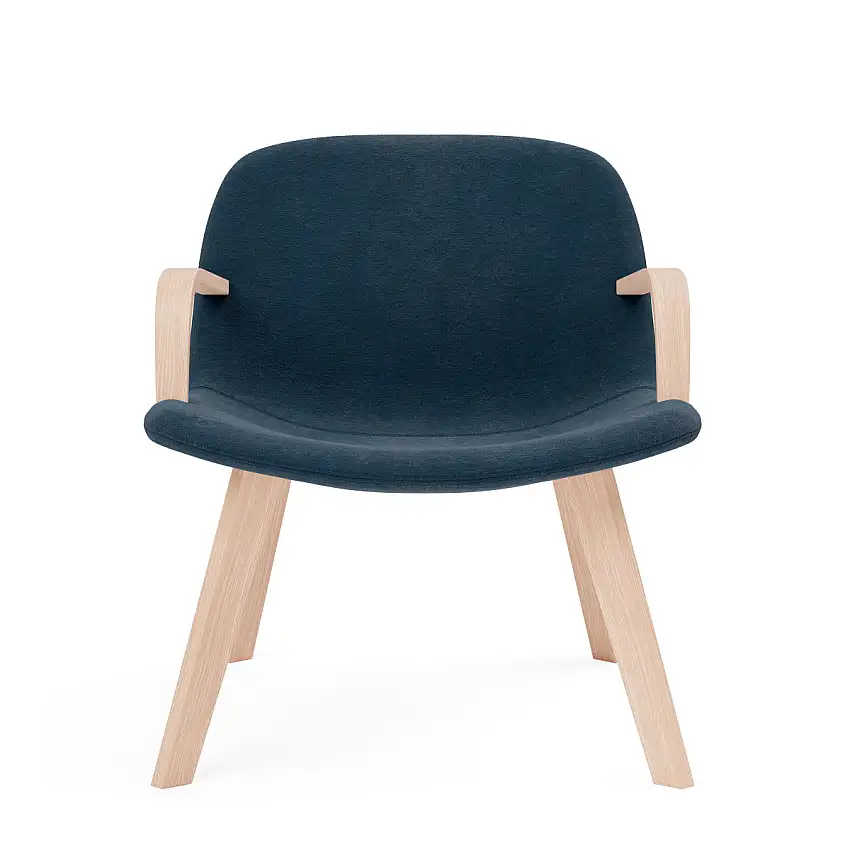 Fredericia - Eyes Lounge Wood Base Armchair, eiche lackiert / gentle 873
