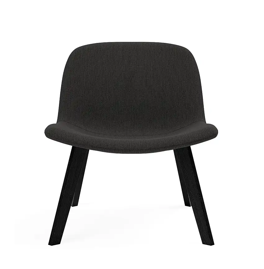 Fredericia - Eyes Lounge Wood Base, schwarz / re-wool 198