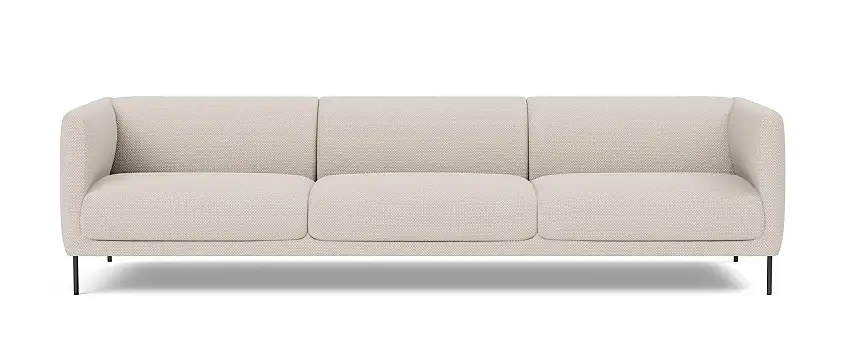 Fredericia - Konami Sofa 3-Sitzer, schwarz / sisu 0105