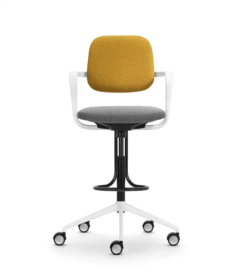 Girsberger - Ategra High Stool mit Fussbügel