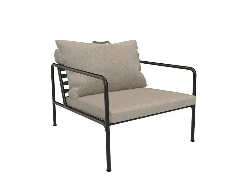 HOUE - Avon Loungesessel, schwarz / ash