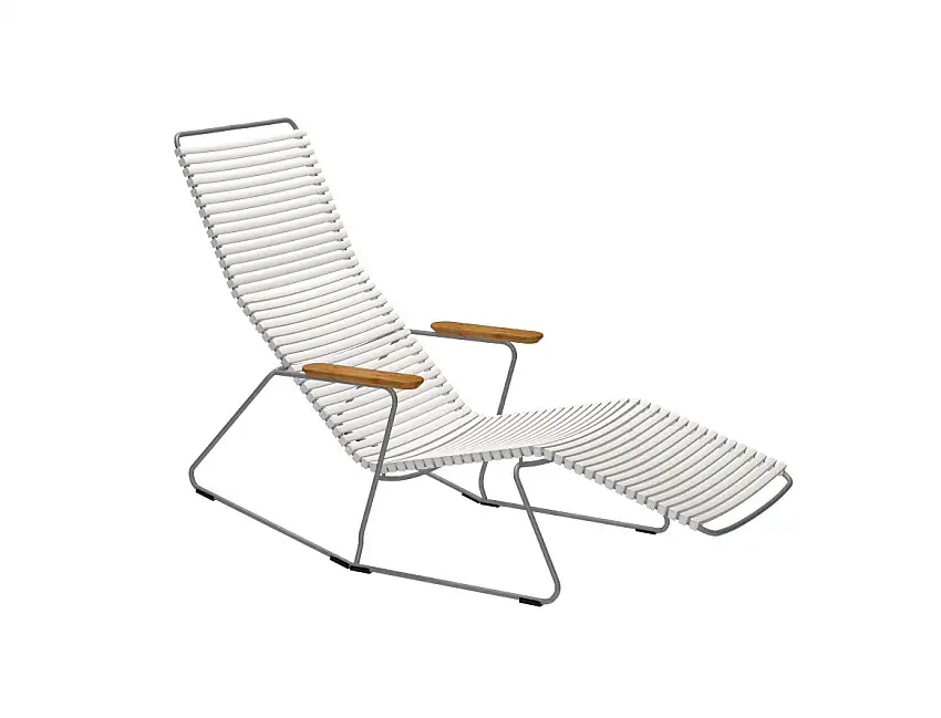 HOUE - Click Sunrocker Liegestuhl, muted white