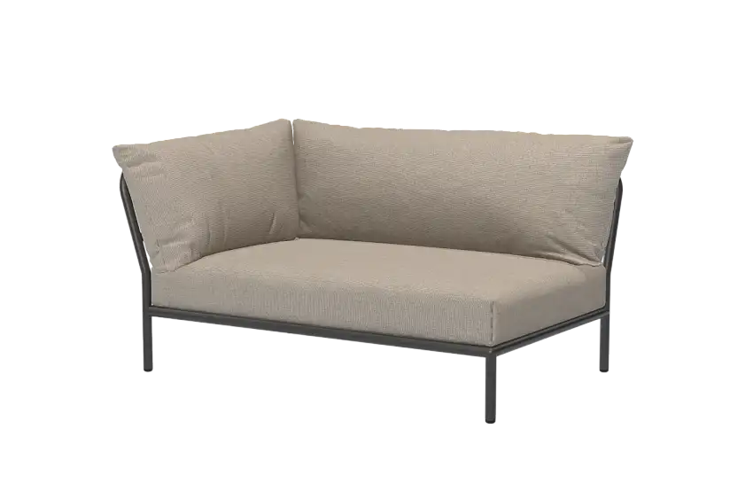 HOUE - Level 2 Corner Loungesofa, links, dark grey / ash