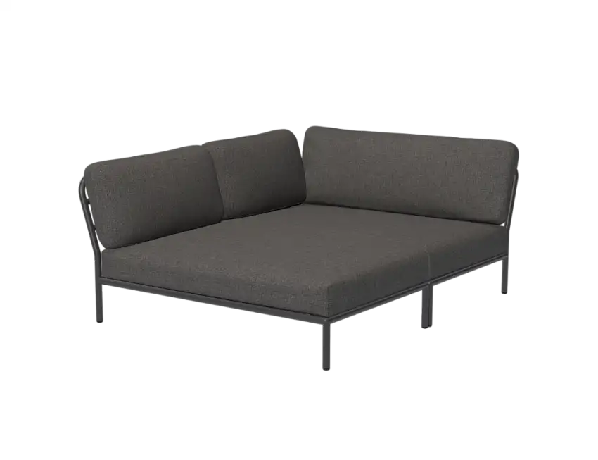 HOUE - Level Cozy Corner Loungesofa, links, dark grey / dark grey basic