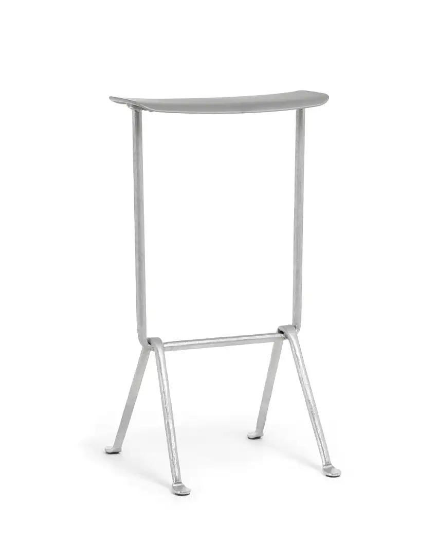 Magis - Officina Barhocker, höhe 75 cm, verzinkt / grau