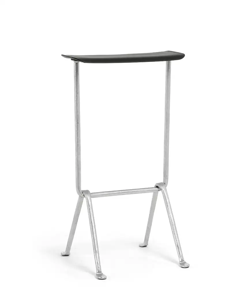 Magis - Officina Barhocker, höhe 75 cm, verzinkt / schwarz