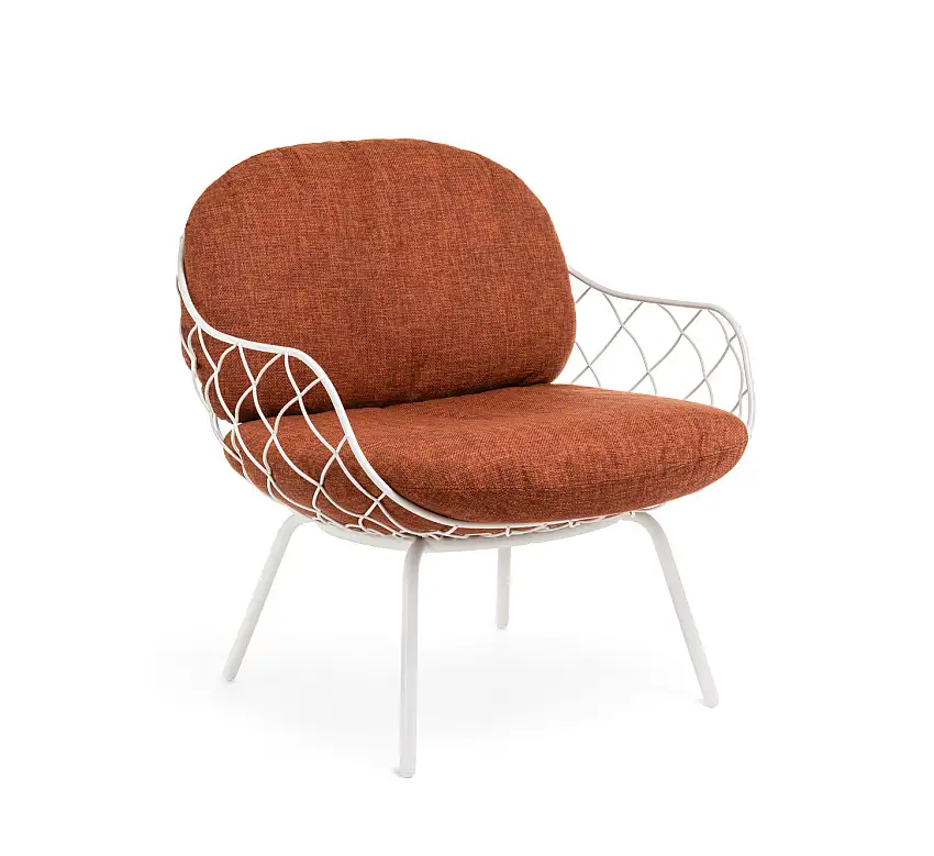 Magis - Piña Outdoor Sessel, weiß / orange