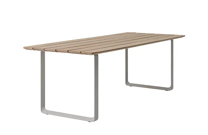 Muuto - 70/70 Outdoor Esstisch, 225 x 90 cm, grau