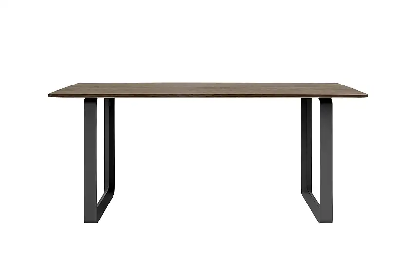 Muuto - 70/70 Tisch, 170 x 85 cm, eiche massiv geräuchert / schwarz