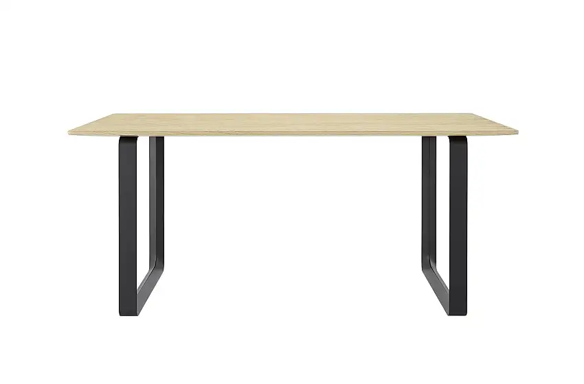 Muuto - 70/70 Tisch, 170 x 85 cm, eiche massiv / schwarz