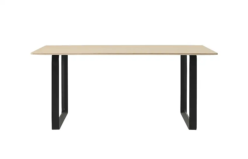 Muuto - 70/70 Tisch, 170 x 85 cm, eichenfurnier / schwarz