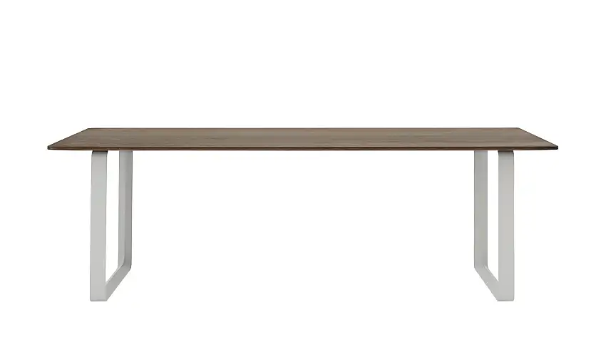 Muuto - 70/70 Tisch, 225 x 90 cm, eiche massiv geräuchert / grau