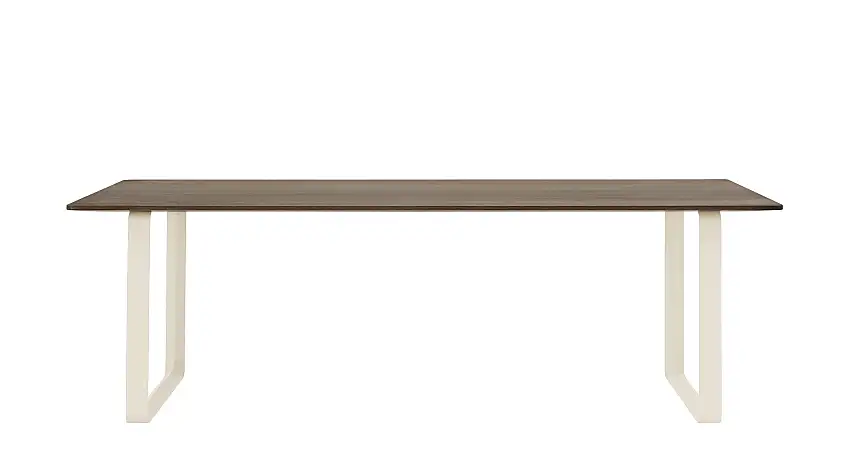 Muuto - 70/70 Tisch, 225 x 90 cm, eiche massiv geräuchert / sand