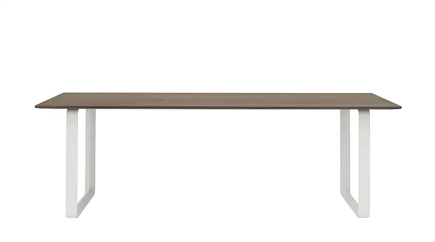 Muuto - 70/70 Tisch, 225 x 90 cm, eiche massiv geräuchert / weiß
