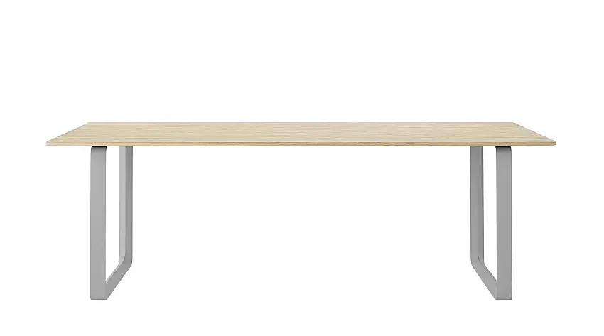 Muuto - 70/70 Tisch, 225 x 90 cm, eiche massiv / grau