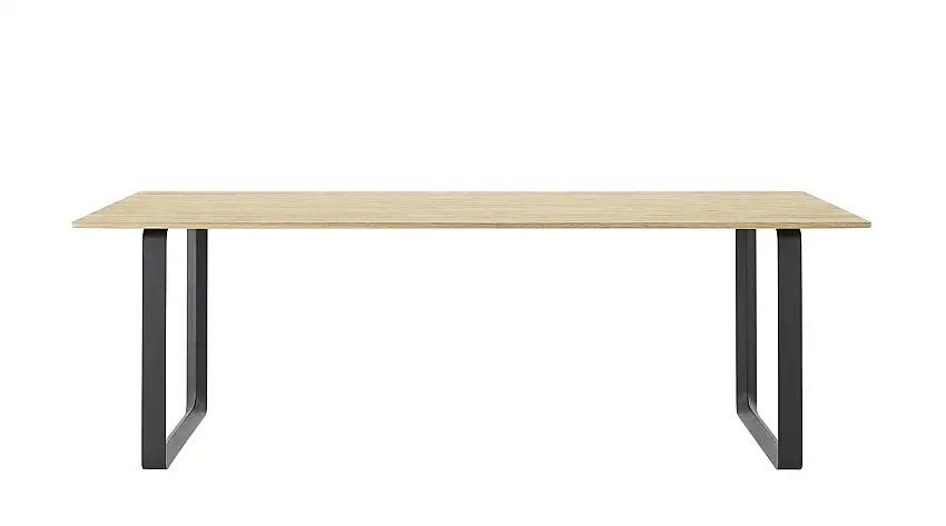 Muuto - 70/70 Tisch, 225 x 90 cm, eiche massiv / schwarz