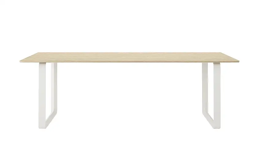 Muuto - 70/70 Tisch, 225 x 90 cm, eiche massiv / weiß