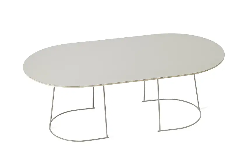 Muuto - Airy Couchtisch, large, grau