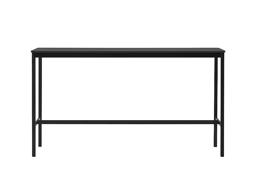 Muuto - Base Stehtisch, 190 x 50 cm, höhe 105 cm, schwarz laminat / schwarz abs