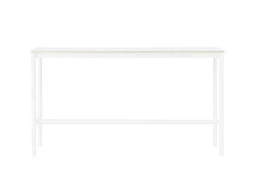 Muuto - Base Stehtisch, 190 x 50 cm, höhe 105 cm, weiß laminat / weiß