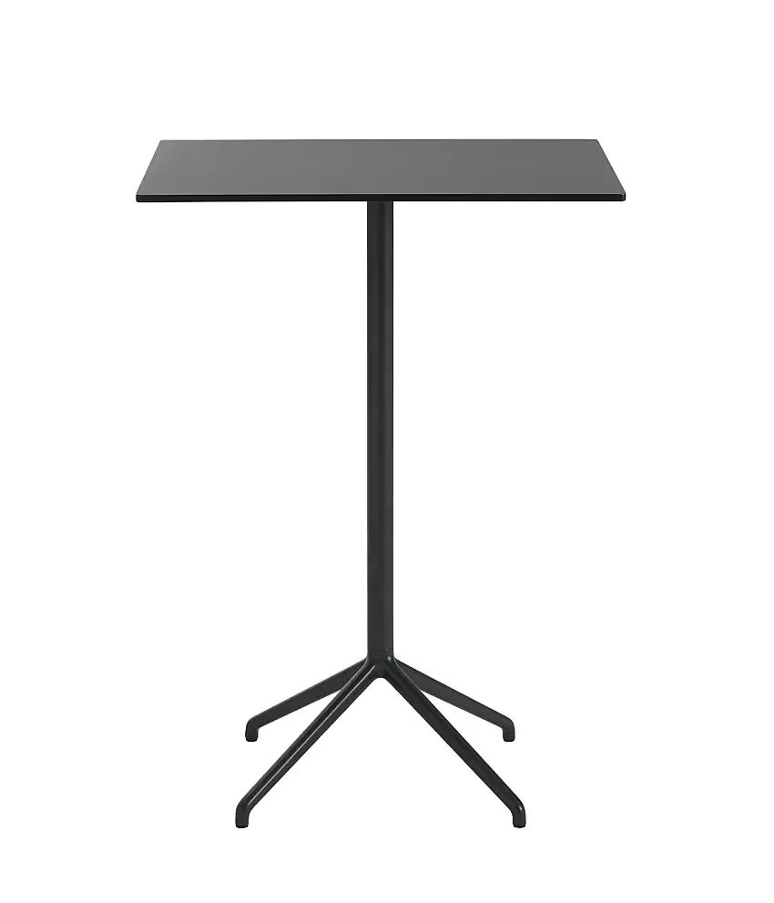 Muuto - Still Cafe Stehtisch, 75 x 65 cm, schwarz nanolaminat / schwarz