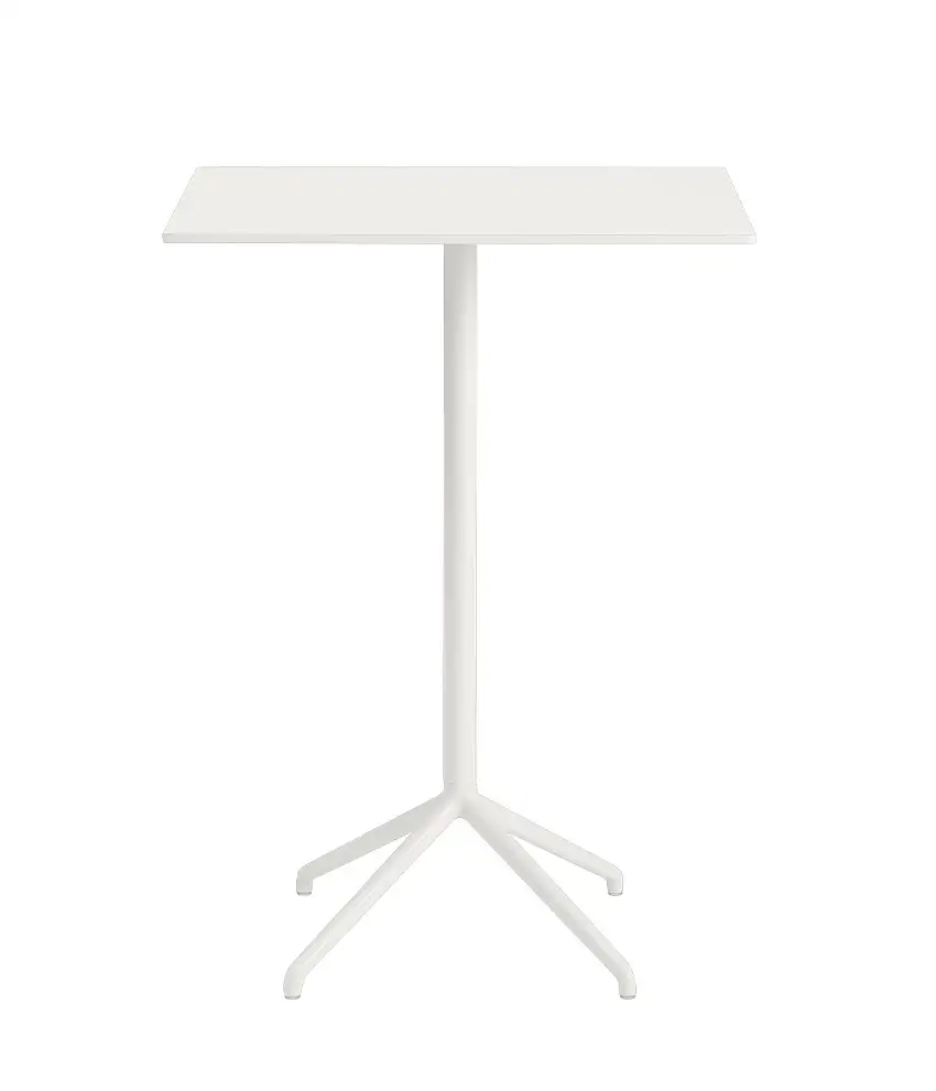 Muuto - Still Cafe Stehtisch, 75 x 65 cm, weiß nanolaminat / weiß