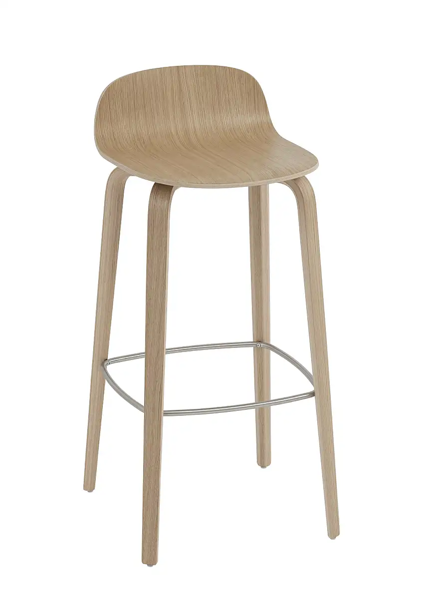 Muuto - Visu Barhocker, höhe 75 cm, eiche natur