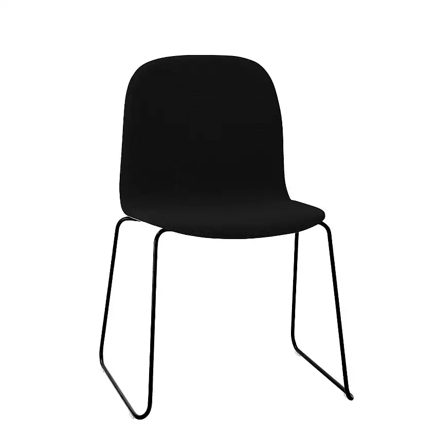 Muuto - Visu Chair, sled base, steelcut 190 / schwarz