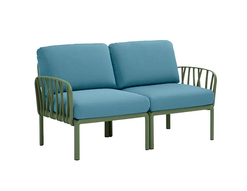 Nardi - Komodo Gartensofa 2-Sitzer, agave / adriatic sunbrella