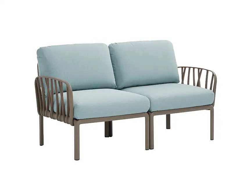 Nardi - Komodo Gartensofa 2-Sitzer, tortora / ghiaccio sunbrella