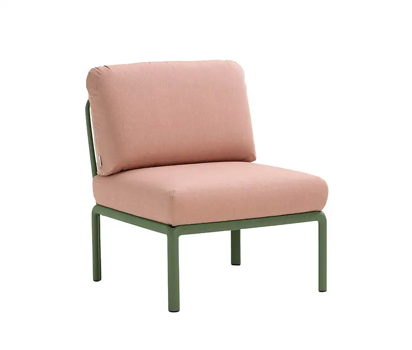 Nardi - Komodo Modulsofa Mittelelement, agave / rosa quarzo