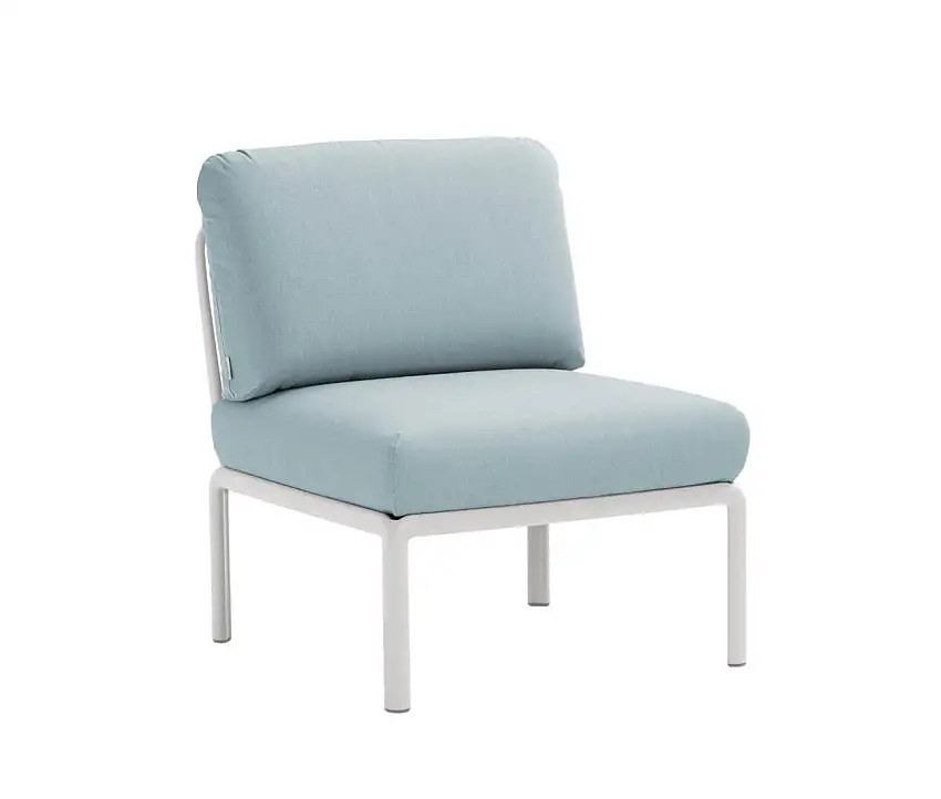 Nardi - Komodo Modulsofa Mittelelement, weiß / ghiaccio sunbrella