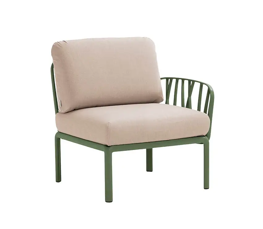 Nardi - Komodo Modulsofa Seitenelement, agave / canvas sunbrella