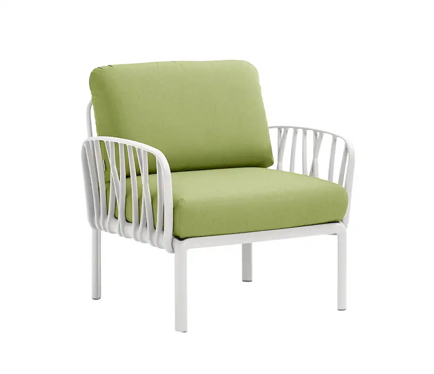 Nardi - Komodo Poltrona Sessel, weiß / avocado sunbrella