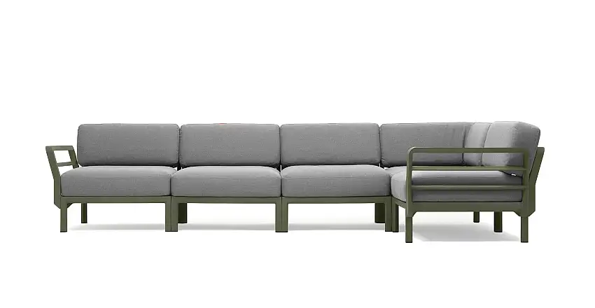 Nardi - Maximo 5 Gartensofa, cactus / lava sunbrella