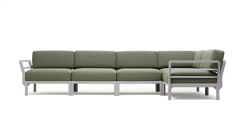 Nardi - Maximo 5 Gartensofa, gesso / timo sunbrella