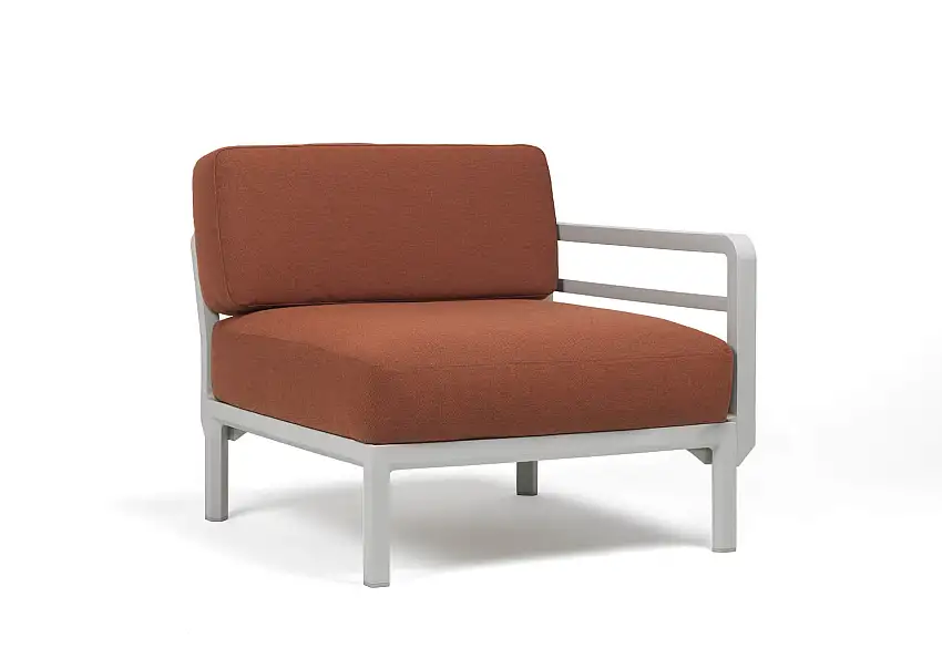 Nardi - Maximo Modulsofa Seitenelement, gesso / cannella sunbrella