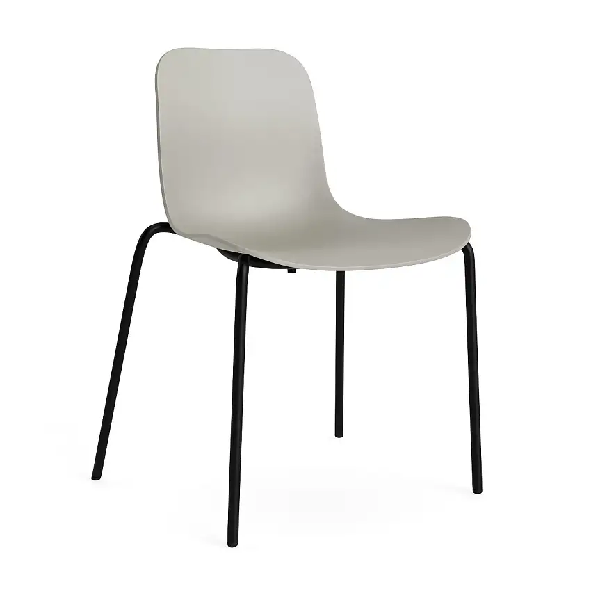 Norr11 - Langue Stuhl, schwarz / flint grey