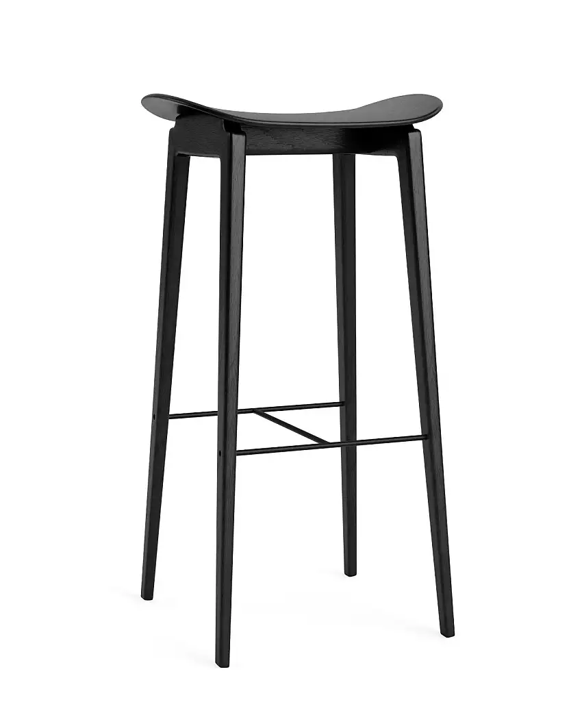 Norr11 - NY11 Barhocker, höhe 75 cm, eiche schwarz