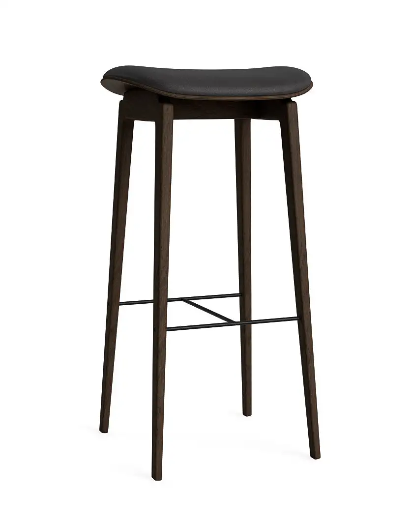 Norr11 - NY11 Barhocker, höhe 75 cm, eiche geräuchert / dunes anthrazit 21003
