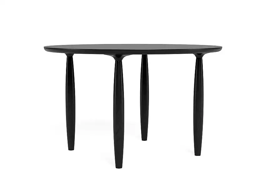 Norr11 - Oku Esstisch, Ø 120 cm, eiche schwarz