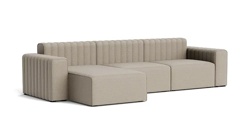 Norr11 - Riff Sofa, links, nina - linen col 02