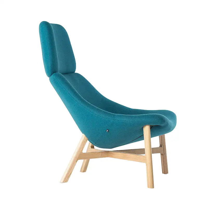 Noti - Mishell XL Sessel mit Massivholzgestell