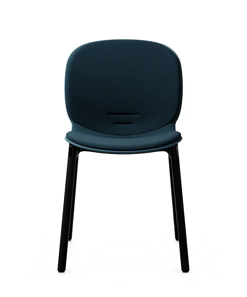 Profim - Noor 6080SB Stuhl, Holzgestell, Kunststoffschale, Sitz und Rücken gepolstert