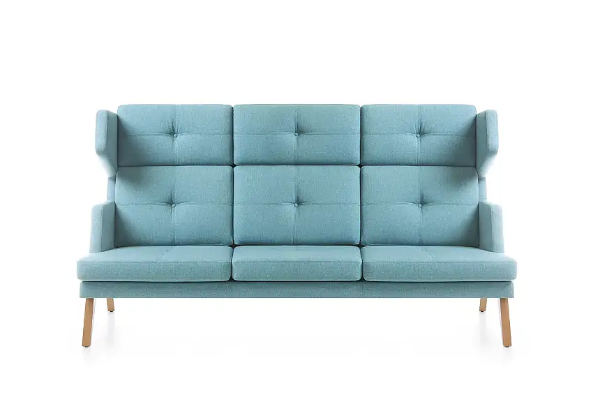 Profim - October 32 Sofa, 3-er Sitzsofa, 4-Fuß, hohe Rückenlehne