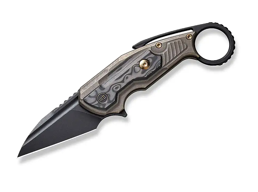 WE Knife Yardbird Titanium Bronze CF Rose