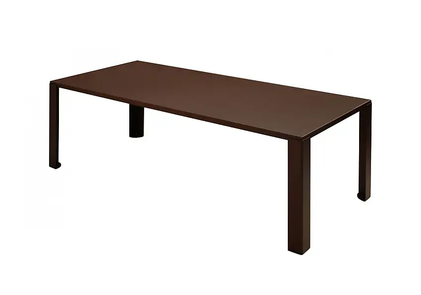 Zeus - Big Irony Outdoor Gartentisch, 160 x 80 cm, rust