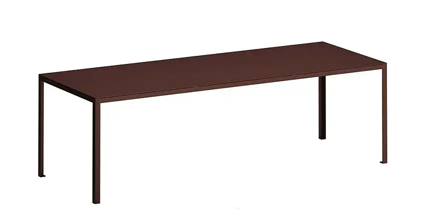 Zeus - Tavolo Outdoor Gartentisch, 160 x 90 cm, rust